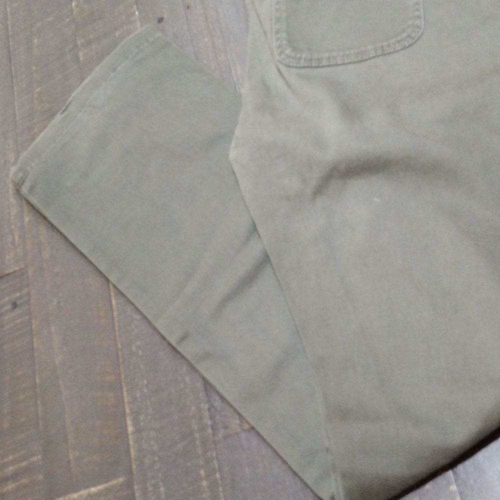 VINTAGE OLIVE HOLLISTER PANT SOCIAL STRETCH SZ 7 R - Picture 3 of 8